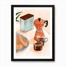 Coffee Break Art Print