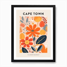 Flower Market Poster Cape Town South Africa Art Print