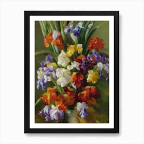 Iris Painting 3 Flower Art Print