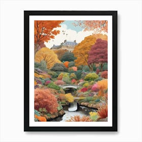 Royal Botanic Garden Edinburgh United Kingdom In Autumn 1 Art Print