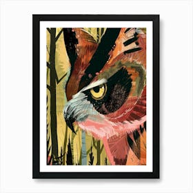 Owl In The Woods 1 Art Print