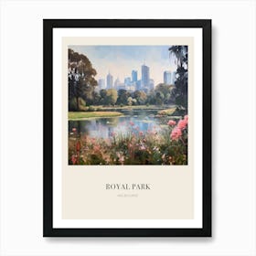 Royal Park Melbourne Australia 4 Vintage Cezanne Inspired Poster Art Print