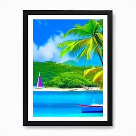 Grenadines Saint Vincent And The Grenadines Pop Art Photography Tropical Destination Art Print