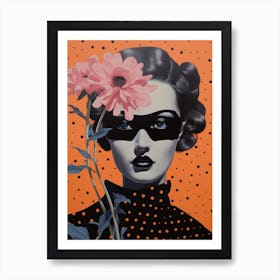 Surreal Flower Portrait 4 Painting Art Print