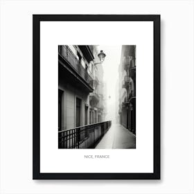 Poster Of Santander, Spain, Photography In Black And White 3 Art Print