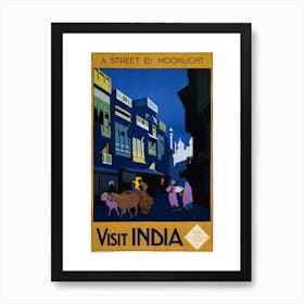 Visit India Art Print