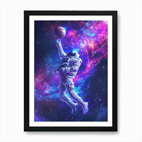 Astronaut In Space 8 Art Print