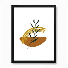 Olive Branch Logo art print Art Print