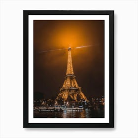 Eiffel Tower At Night 2 Art Print