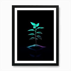 Neon Plant 22 Art Print