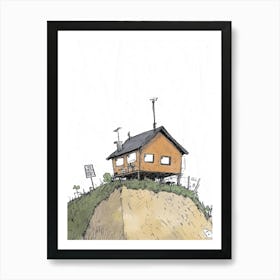 House On A Hill 5 Art Print