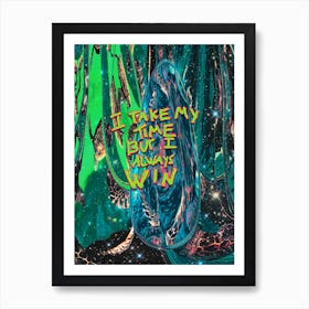 Abstract Turtle Quote Art Print