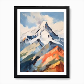 Mount Olympus Greece 9 Mountain Painting Art Print