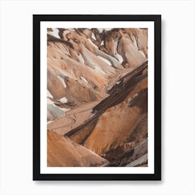 Snowmelt Creek In Mountains Art Print