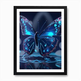 Blue Butterfly 2 Art Print