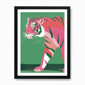 Pink Tiger 10 Art Print