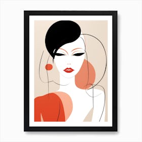 Woman'S Face 14 Art Print