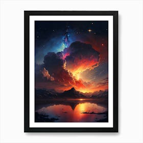 Sky over the Lake  Art Print