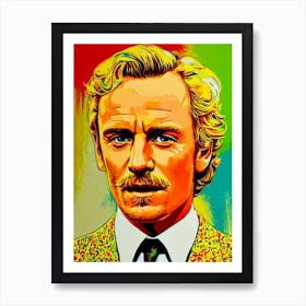 Michael Fassbender Colourful Pop Movies Art Movies Art Print