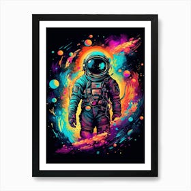 Astronaut Painting Art Print