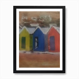 Beach Huts Art Print