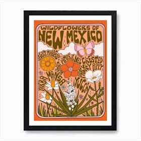 New Mexico Wildflowers Art Print