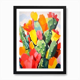 Cactus Painting Nopal Cactus 1 Art Print