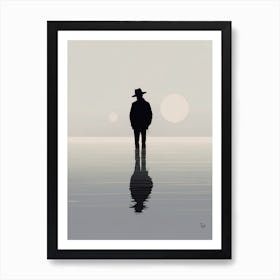 Man In Hat Print Art Print