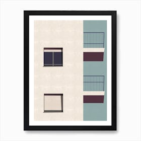 Block Windows Art Print Art Print