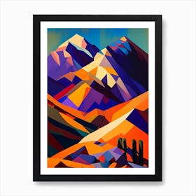 Death Valley National Park United States Of America Cubo Futuristic Art Print