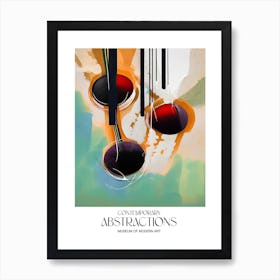 Cherries Painting Abstract 3 Exhibition Poster Art Print