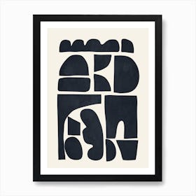 Modern Abstract Shapes 3 Art Print