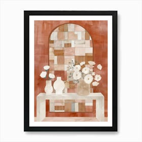 Vases On A Table Art Print