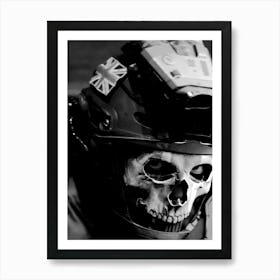 British Soldier Skull Poster