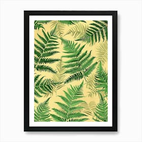 Pattern Poster Royal Fern 2 Art Print