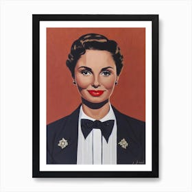 Janet Leigh Illustration Movies Art Print