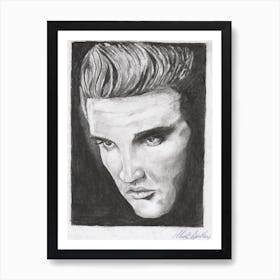 Elvis Presley Drawing Art Print