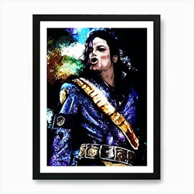 Michael Jackson king of pop music 34 Art Print