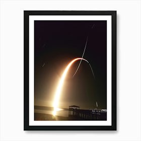 Launch Of A Rocket Slowmo Art Print