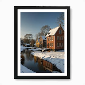 Winter In The Netherlands 1 Art Print