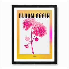 Hot Pink Dahlia 1 Poster Art Print