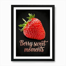 Berry Sweet Moments, Strawberry 1 Art Print