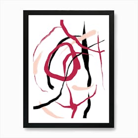 Abstract red Affiche