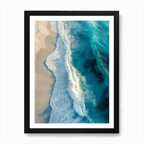 Aerial View Of A Beach 17 Art Print