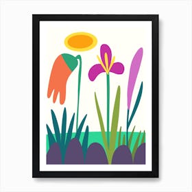 Flower Trio Art Print