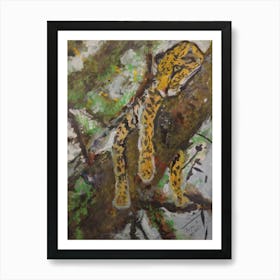 Leopard In Tree Art Print