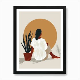 Retro Dreams In Harmony Mid Century Style Art Print