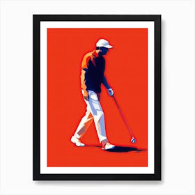 Golf Player Art Print