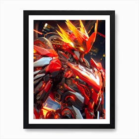 Robot Art Phoenix Art Print