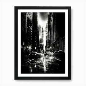 Black And White Cityscape Art Print